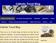 Tablet Screenshot of catholictravelblog.com